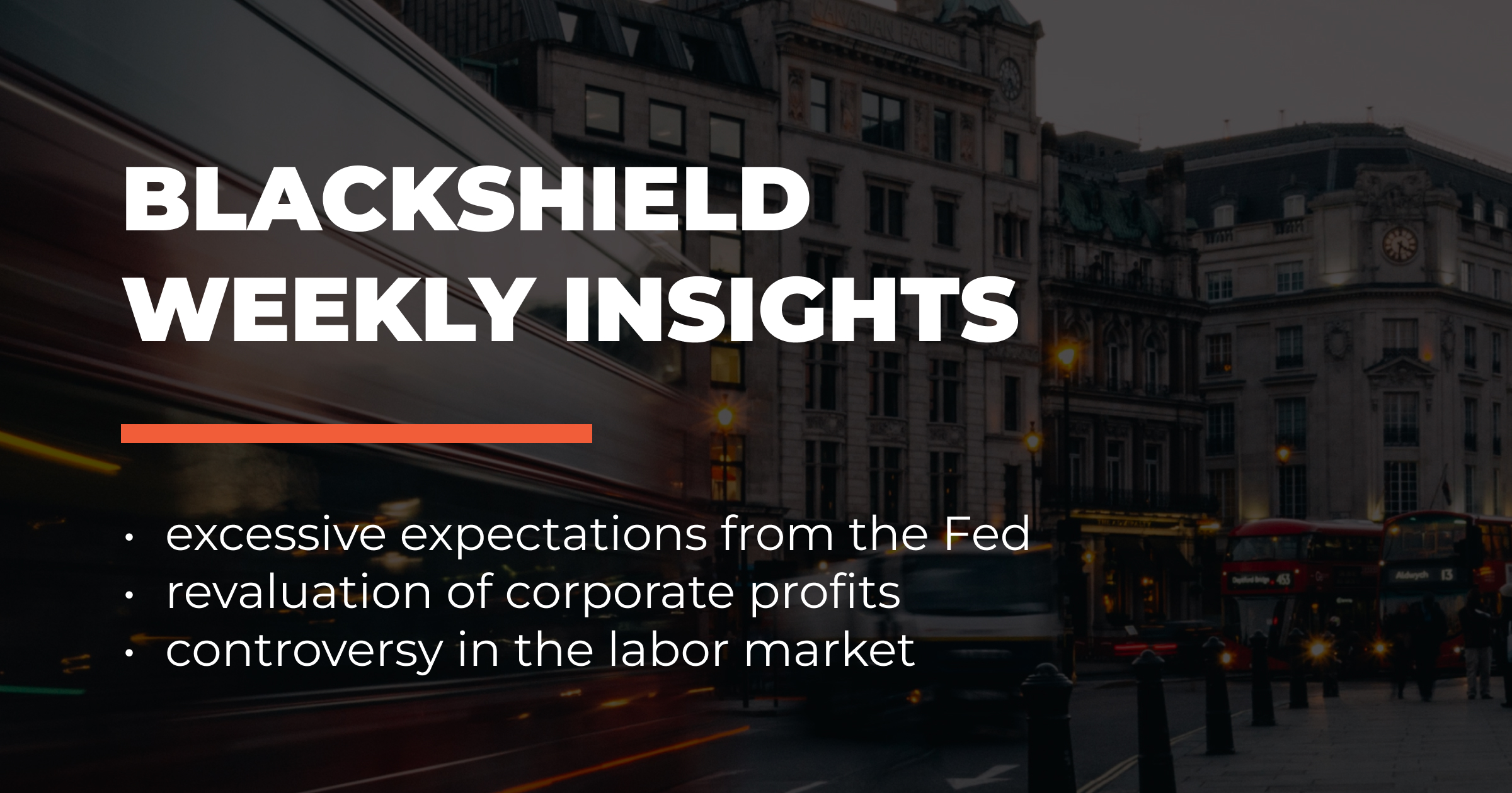 Key asset classes performance and Top charts of the week